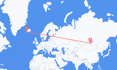 Flights from Reykjavík to Irkutsk