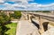 photo of Saint Clement Aqueduct at beautiful morning in Montpellier, France.