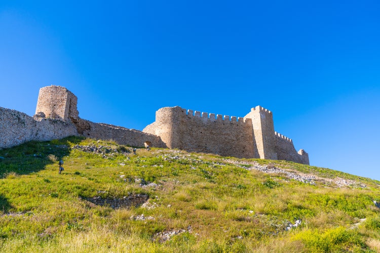 Photo of Argos, Greece - 19 February 2023 - The ruins of Larissa Castle Argos on top of the mountain.