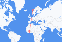 เที่ยวบินจาก อาบีจาน ไปยัง Kristiansund