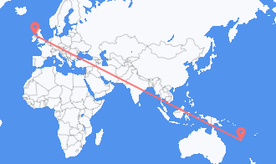 Flights from New Caledonia to Northern Ireland