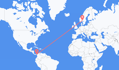 Vuelos de La Palma, Panamá a Oslo, Noruega