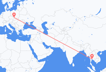 Vluchten van Bangkok naar Ostrava