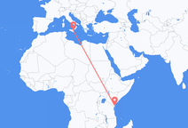 Flug fr�á Mombasa til Catania