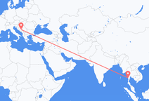 미얀마 마이익 출발, 사라예보 도착 항공편
