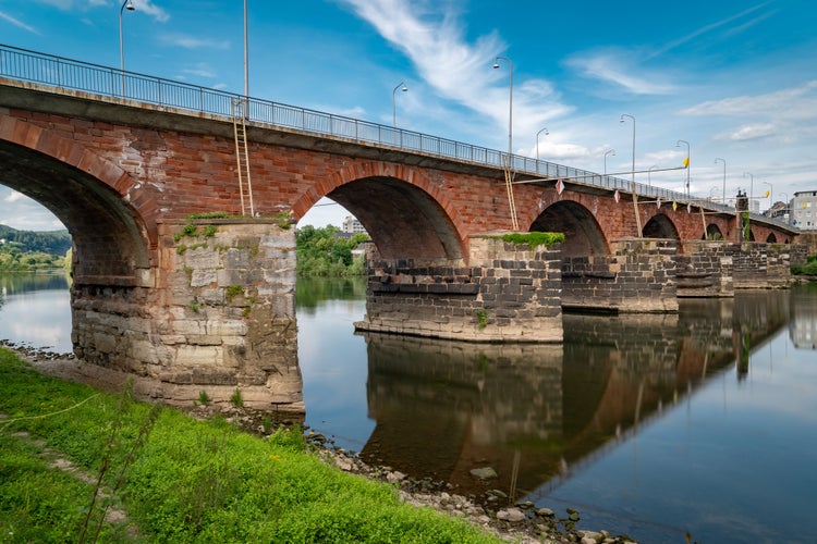 Photo of Roman bridge in town Trier.