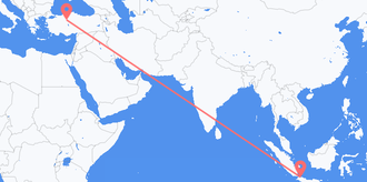 Voli dall'Indonesia in Turchia