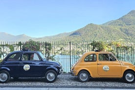 Vintage Fiat 500 car rental on Lake Como