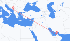 두바이에서 출발해 포드고리차로 향하는 항공편