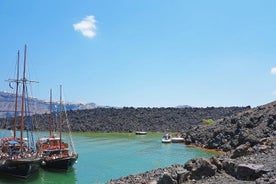 圣托里尼火山群岛巡游：火山、温泉、锡拉岛和伊亚日落