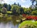 photo of a beautiful sunny view of Japanese Oriental Park in Maulévrier, France.