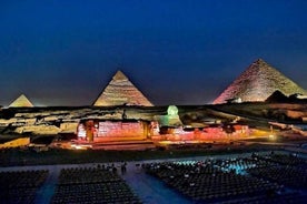 Giza Pyramids Ljud och Ljus Show med middag