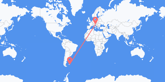 Falkland Islands (Islas Malvinas) to Slovenia