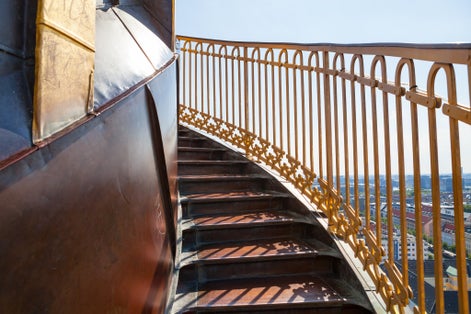 Photo of Spiral stairway of Vor Frelsers Kirke (Church of Our Savior), Copenhagen, Denmark.
