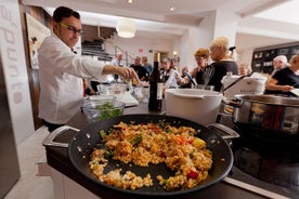 Taller de cocina de paella y tapas en Madrid