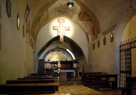 photo of view Convento e Chiesa di San Damiano, Santa Maria degli Angeli, Italy.