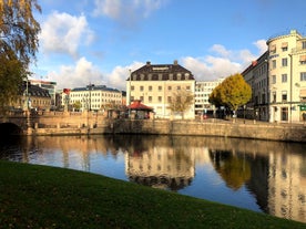 Canal in the historic centre of Gothenburg, Sweden.