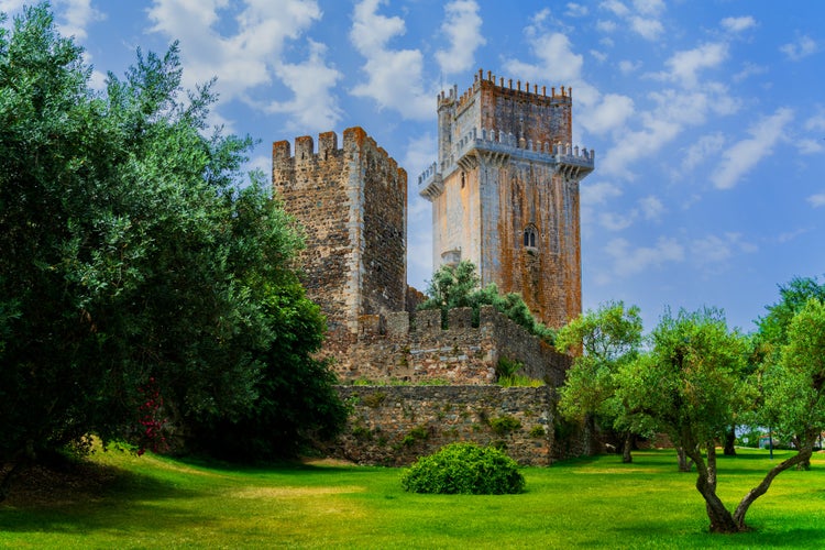 Photo of Beja Castle towers.Beja, Portugal.