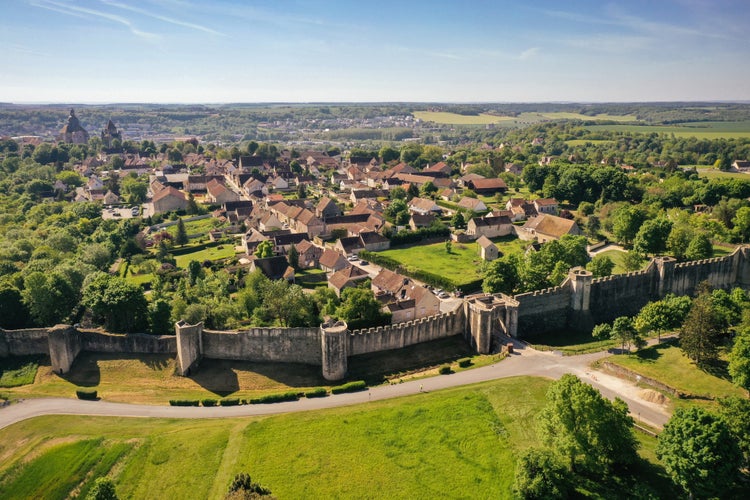 photo of view of view of the medieval city of Provins in Seine et Marne in France which belongs to the unesco world heritage