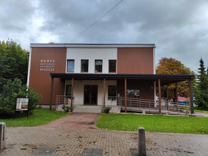 photo of view of history and art museum, Ogre, Latvia.