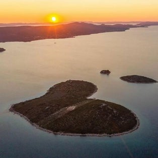 photo of view of Otok Galešnjak,Pašman croatia.