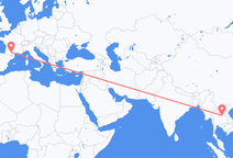 Flights from Vientiane to Toulouse