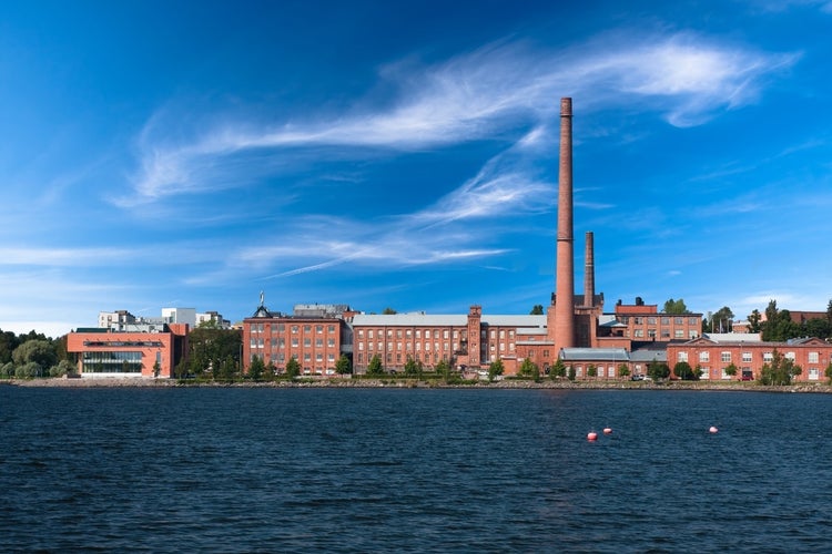 Photo of Vaasa University in old factory building Vaasa ,Finland.