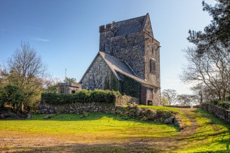 photo of view of 16th Century Craggaunowen castle in Co. Clare - Ireland.