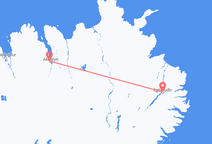 Flyrejser fra Egilsstaðir, Island til Akureyri, Island