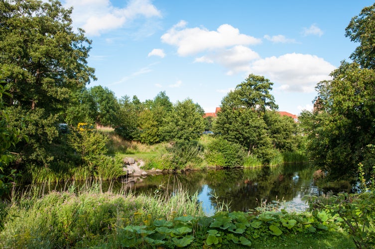 Susaa river in the town of Naestved in Denmark