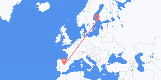 Flights from Spain to Åland Islands