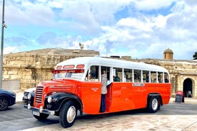 Valletta: Vintage Bus to Valletta, Sliema, Rabat & Mdina