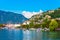 Photo of panoramic aerial view of Locarno that is a town located on the shore of Lake Maggiore in the Ticino canton in Switzerland.