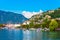 Photo of panoramic aerial view of Locarno that is a town located on the shore of Lake Maggiore in the Ticino canton in Switzerland.