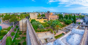 Photo of aerial view of Sanlucar de Barrameda, Cadiz, Spain.