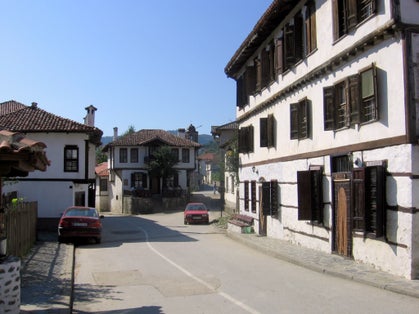 photo of view of Agush Agha's Konaks,Mogilitsa Bulgaria.