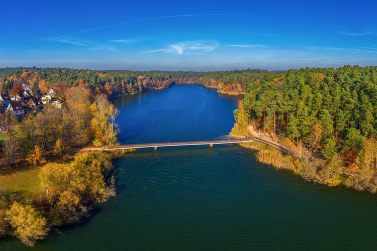 Olsztyn in Warmia - Lake Długie, city forest.