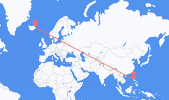 Flights from Manila to Egilsstaðir