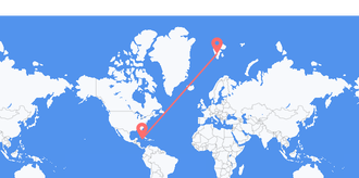 Flyg från Caymanöarna till Svalbard & Jan Mayen