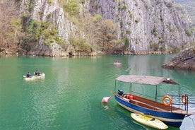 Croix privée, visite privée du monastère Saint-Pantelemon et du canyon Matka au départ de Skopje