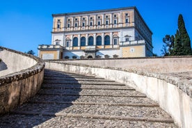 Photo of stunning aerial scenic view of castle on the beach a Ladispoli, Italy.