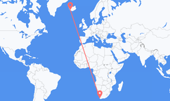 Lennot Kapkaupungista (Etelä-Afrikka) Reykjavíkiin (Islanti)