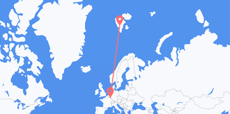 Luxemburg nach Spitzbergen und Jan Mayen