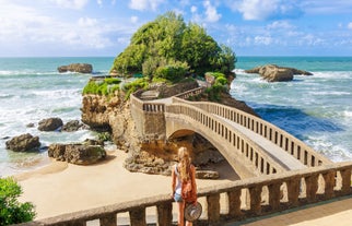 Photo of Biarritz Grande Plage in summer,France.