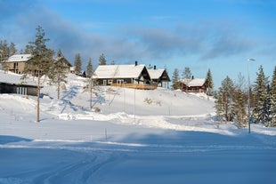 Photo of aerial view of Östersund ,Sweden.