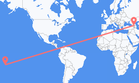 Flyrejser fra Niue til Georgien