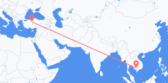 Vuelos de Camboya a Turquía