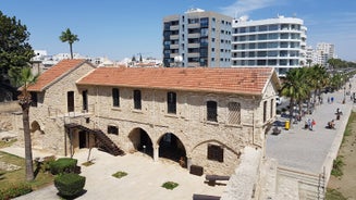 Photo of aerial view of Pano Lefkara village in Larnaca district, Cyprus.