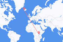 Flights from Kigali to Reykjavík