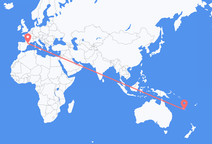 Flyg från Nouméa till Andorra la Vella